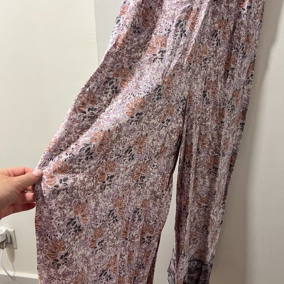 🌸 Cotton Candy LA Floral Boho Jumpsuit - Size L (Fits M/L) 🌸 - Picture 6 of 10